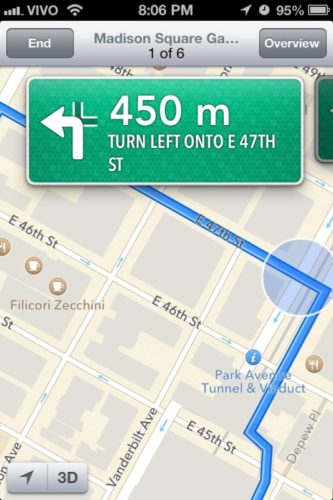 iOS 6 Turn-by-turn navigation