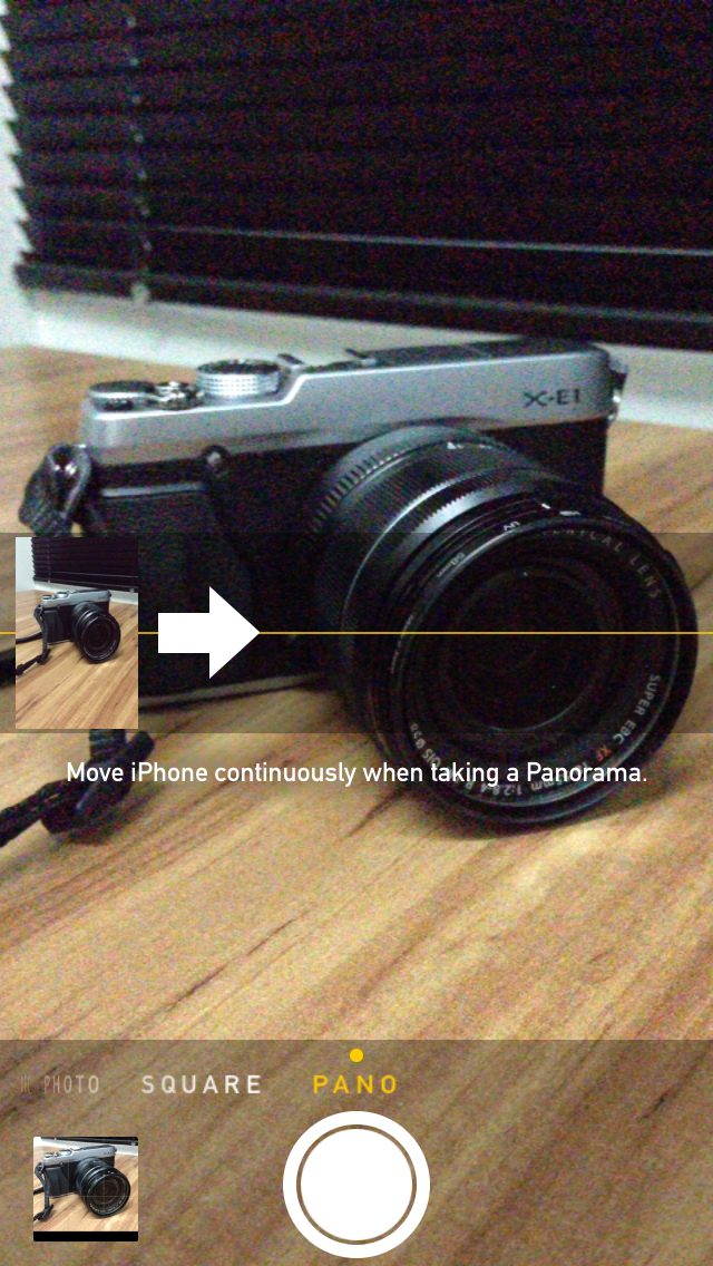 iOS 7 panorama Camera - iPhone