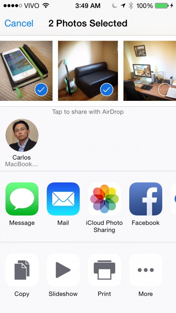 iOS 8 Review - Airdrop
