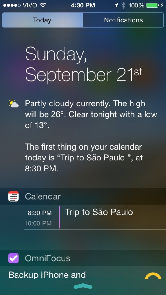 iOS 8 Review - Notification Center