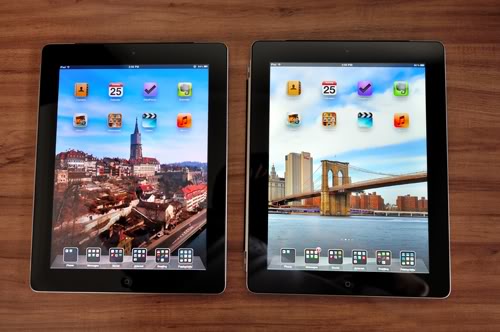 The New iPad vs. iPad 2 - front