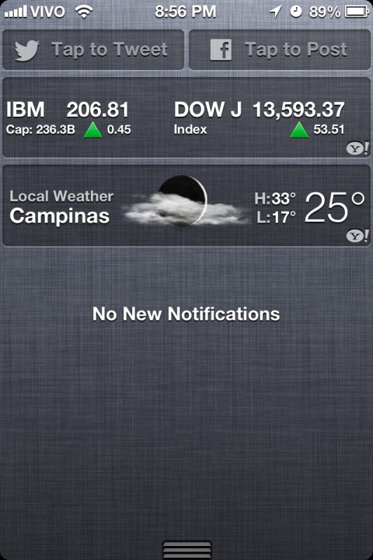 iOS 6 - New Notification Center with Facebook integration