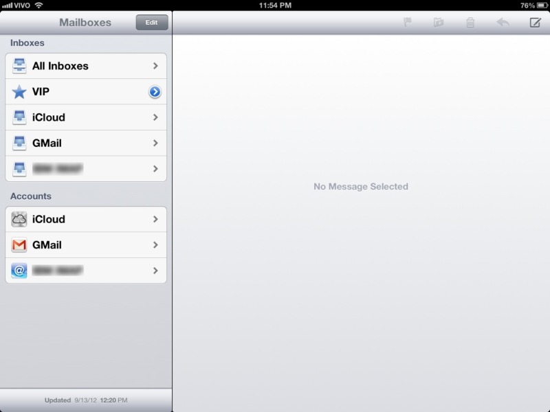 iOS 6 - Mail app and the VIP inbox