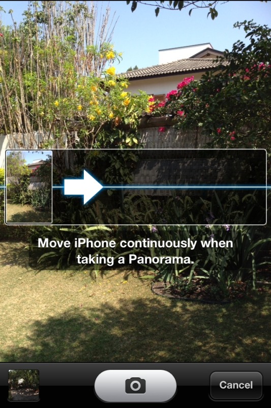 iOS 6 - in-camera Panorama feature