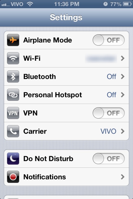 iOS 6 - Do Not Disturb feature and the new Settings app