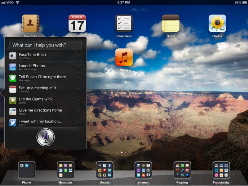 iOS 6 - Siri on the iPad
